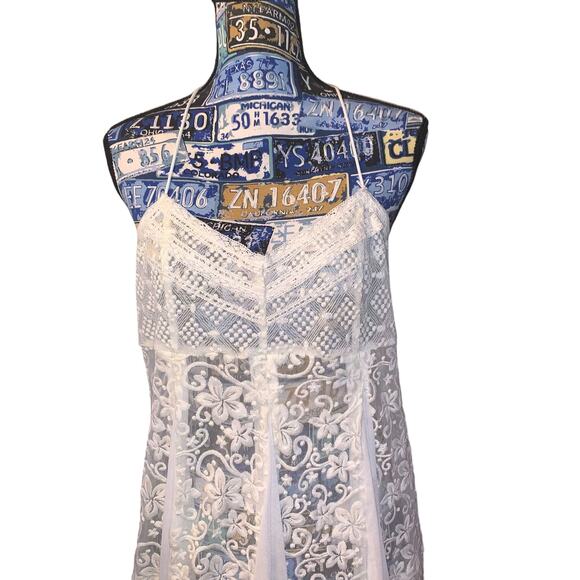 Forever 21 cream white nightgown sz L - Picture 6 of 7